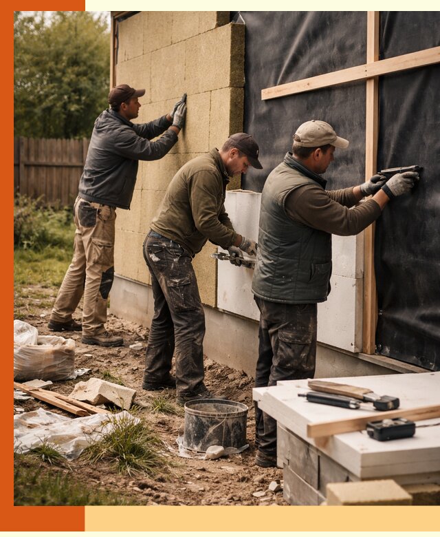 Утепление дачного дома под ключ в Пушкино