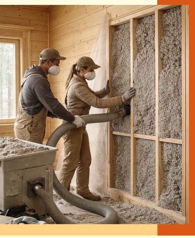 Утепление дачного дома эковатой в Пушкино от 1504 руб./м2 — комплексно, ТепломастерПшк