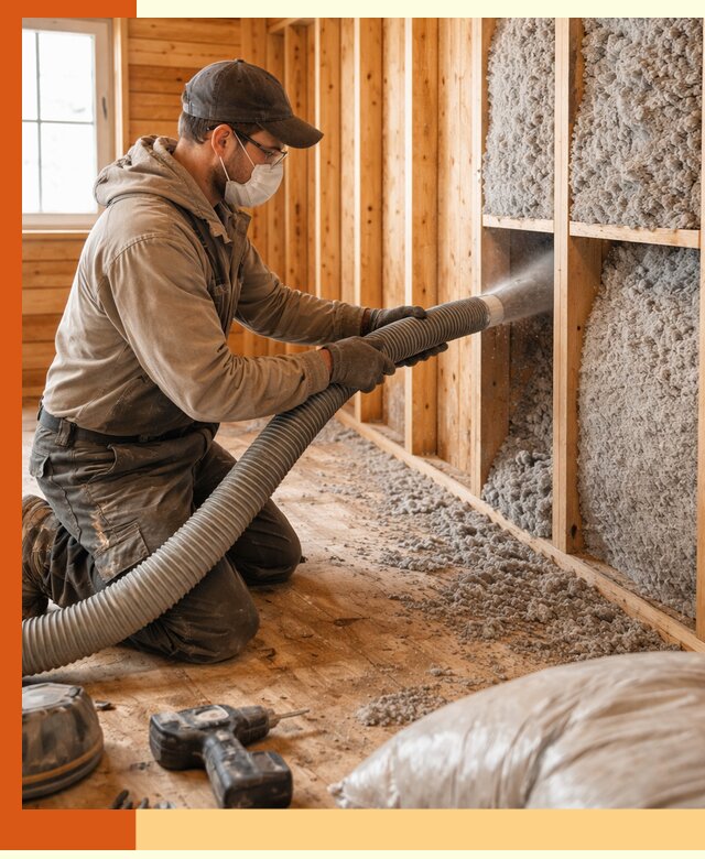 Утепление дачного дома эковатой в Пушкино — быстро и надёжно