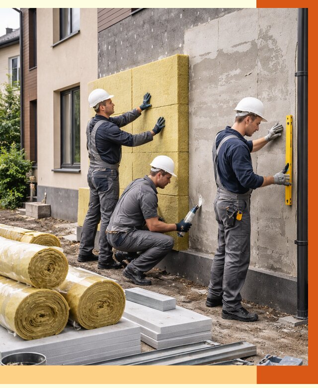 Утепление таунхауса в Пушкино от 7469 руб/м2 — комплекс под ключ | ТепломастерПшк