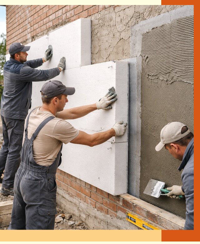 Утепление кирпичного дома в Пушкино от 4357 руб. под ключ | ТепломастерПшк