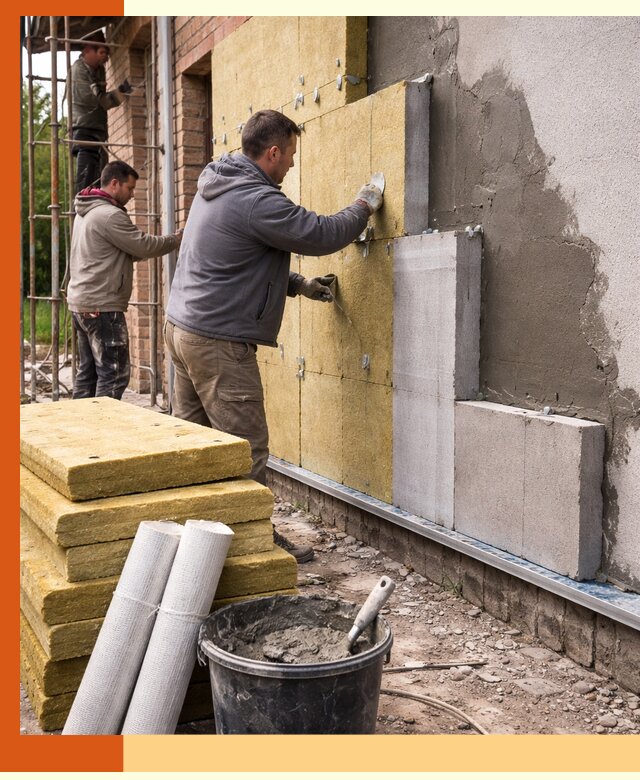 Утепление кирпичного дома под ключ в Пушкино