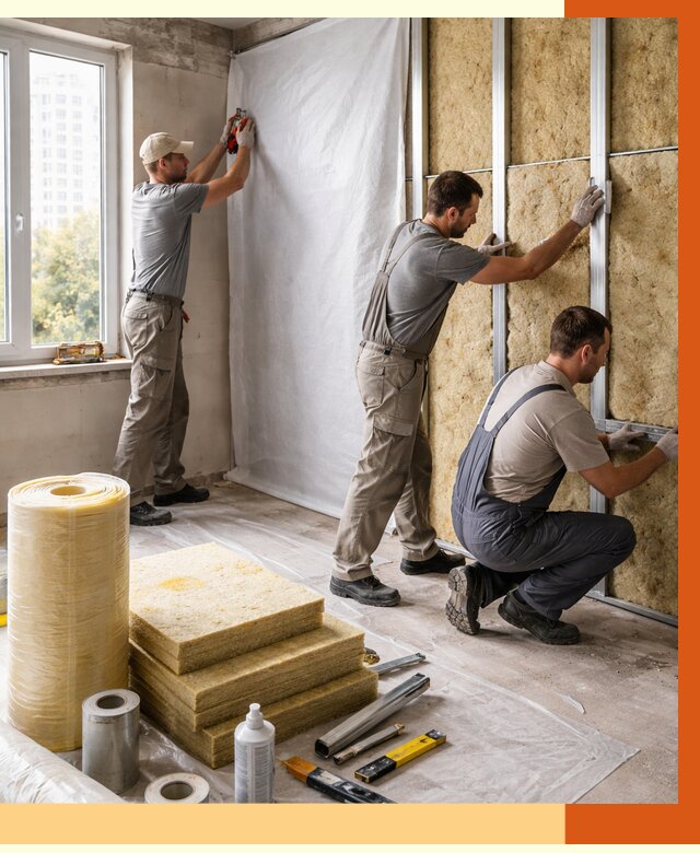 Утепление квартиры в Пушкино от 4668 руб/м2 — утеплить квартиру изнутри и снаружи | ТепломастерПшк