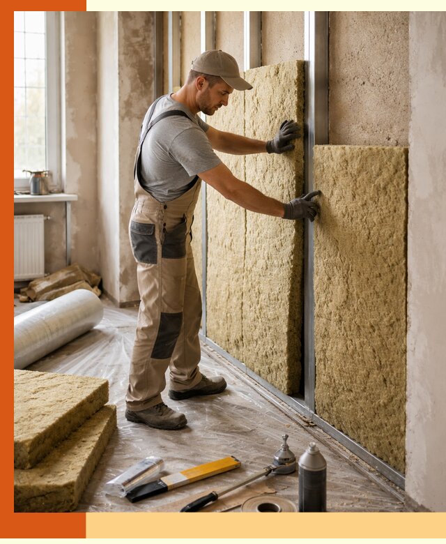 Утепление квартиры в Пушкино — комплексная теплоизоляция стен и полов