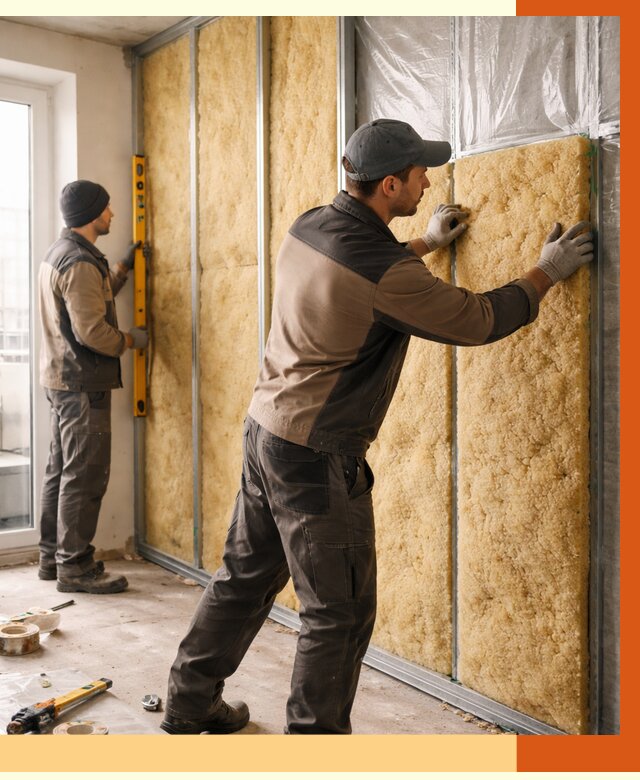 Утепление квартиры изнутри в Пушкино от 4512 руб. за м2 | Проф. работы ТепломастерПшк