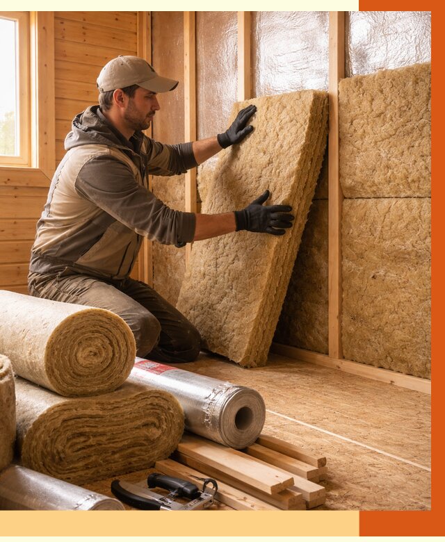 Утепление бани в Пушкино под ключ от 4668 руб./м2 — утеплить потолок, пол и стены | ТепломастерПшк