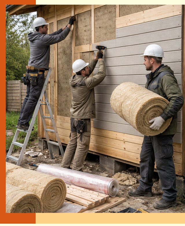 Утепление бани снаружи в Пушкино профессионально и надежно