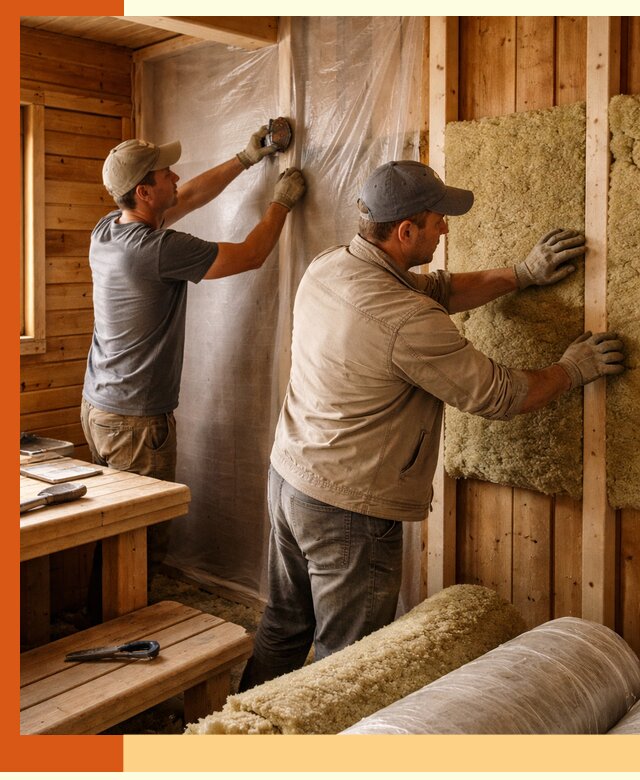 Утепление бани изнутри в Пушкино качественно и недорого