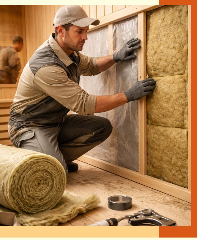 Утепление сауны изнутри в Пушкино от 6742 руб. за м2 | ППУ, под ключ — ТепломастерПшк