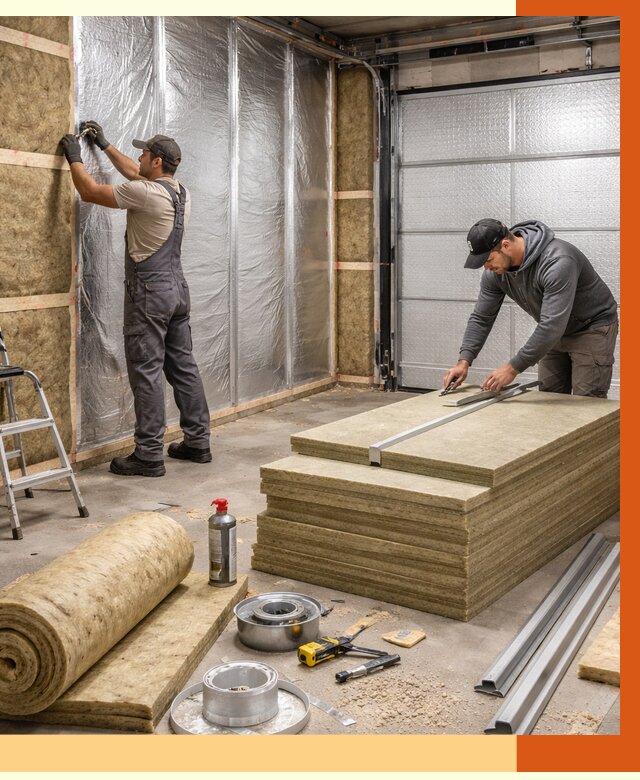 Утепление гаража в Пушкино от 4668 руб/м2 — комплексное утепление ворот и стен | ТепломастерПшк