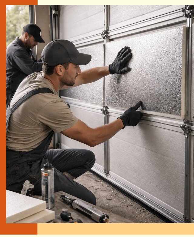 Утепление гаражных ворот в Пушкино качественно и надежно