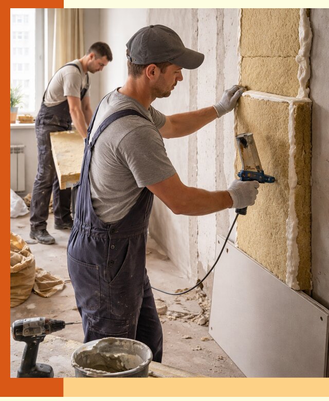 Утепление стен изнутри в Пушкино — качественно и эффективно