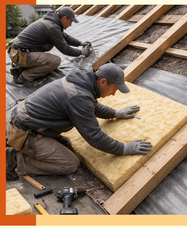 Профессиональное утепление крыши в Пушкино качественно и надежно