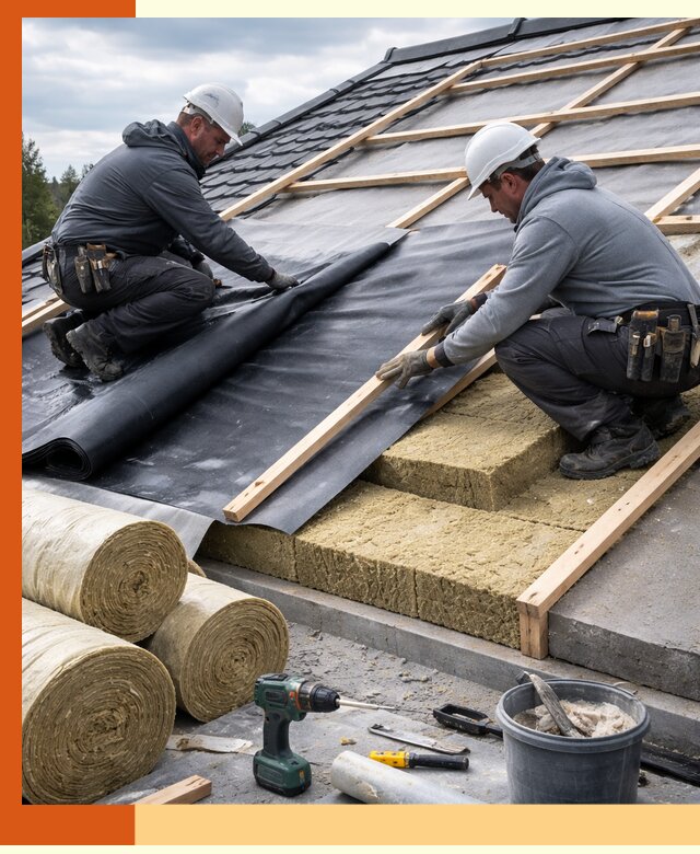 Утепление крыши снаружи в Пушкино: профессиональная теплоизоляция