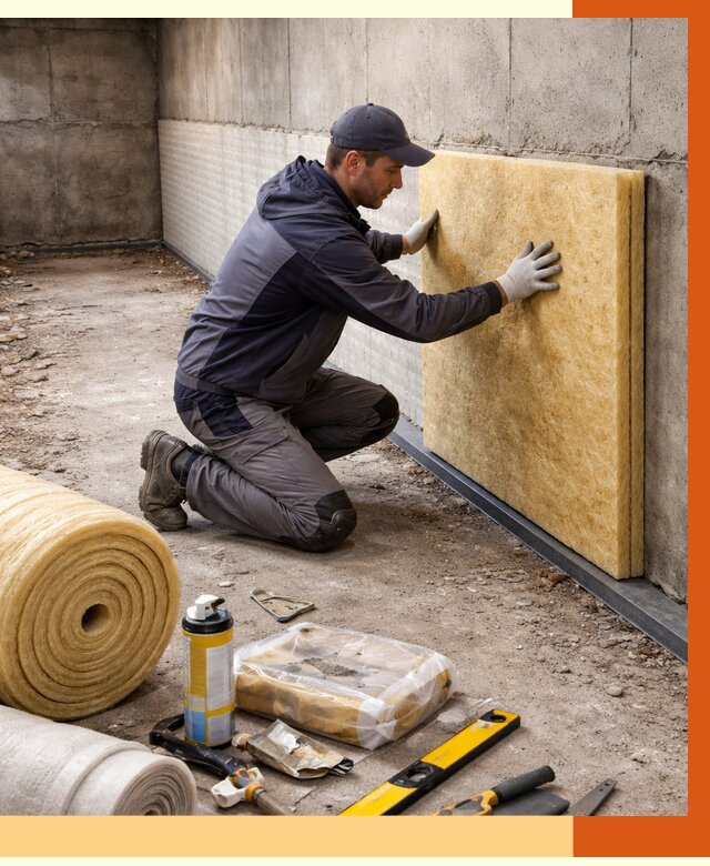 Утепление фундамента изнутри в Пушкино от 4357 руб./м2 — работы под ключ | ТепломастерПшк