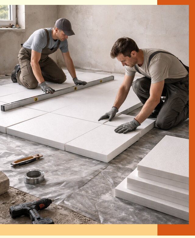 Утепление бетонного пола в Пушкино от 2593 руб/м2 — монтаж и цена | ТепломастерПшк