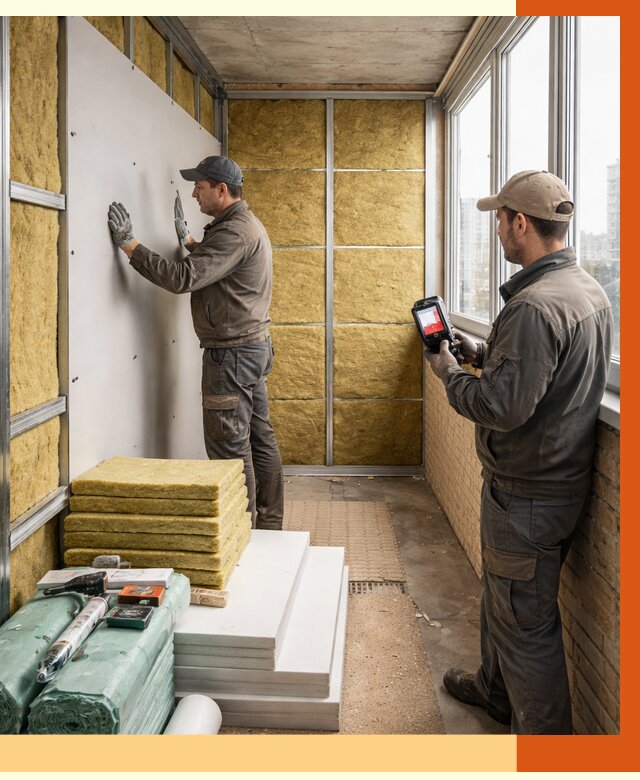 Утепление балкона в Пушкине от 4668 руб. под ключ | ТепломастерПшк