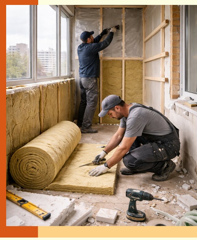 Утепление балкона под ключ в Пушкине качественно и быстро