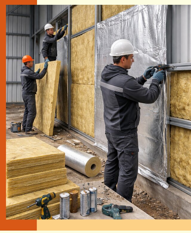 Утепление металлического ангара профессионально в Пушкино