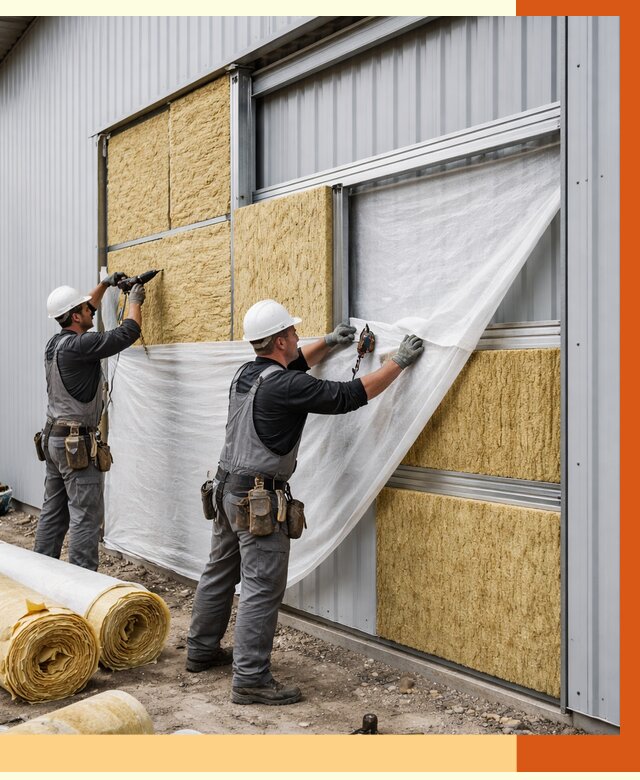 Утепление металлического склада в Пушкино от 4668 руб/м2 — комплексное утепление под ключ | ТепломастерПшк