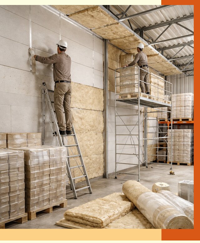 Утепление склада готовой продукции в Пушкино от 2023 руб./м2 — комплексно | ТепломастерПшк