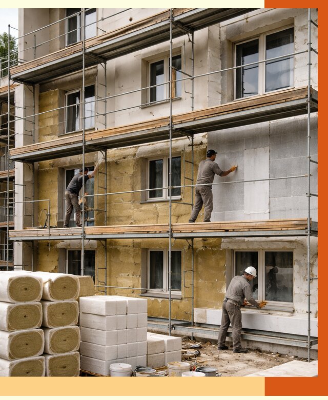 Утепление гостиницы в Пушкино от 7469 руб./м2 — комплексно, ППУ, под ключ | ТепломастерПшк