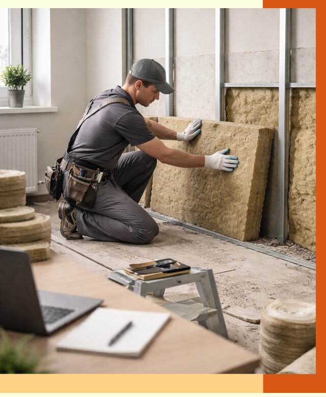 Утепление офиса в Пушкино от 4668 руб/м2 — комплексное утепление офиса под ключ | ТепломастерПшк