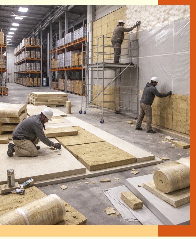 Утепление складского терминала в Пушкино от 7780 руб./м² под ключ | ТепломастерПшк