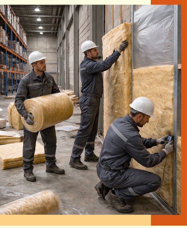 Утепление логистического центра в Пушкино от 4668 руб/м² под ключ | ТепломастерПшк