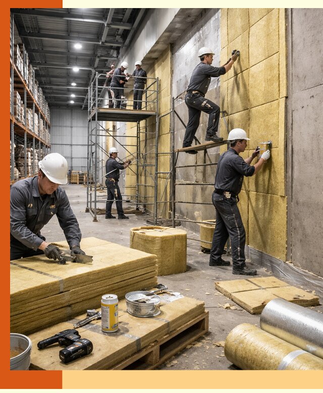 Утепление логистического центра в Пушкино качественно и экономично