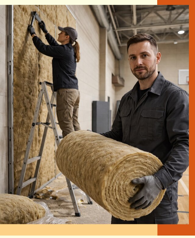 Утепление спортзала в Пушкино от 7780 руб/м2 — комплексное утепление под ключ | ТепломастерПшк