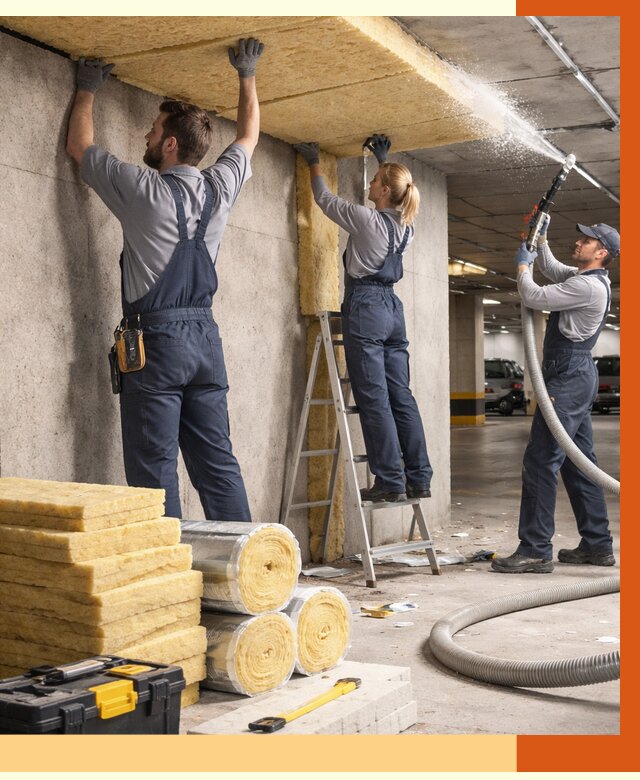 Утепление паркинга в Пушкино от 7054 руб./м2 — работы под ключ | ТепломастерПшк