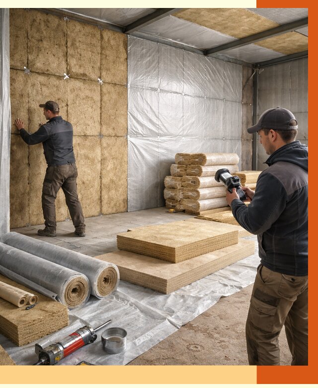 Утепление теплого склада в Пушкино под ключ от 11929 руб/м² | ТепломастерПшк