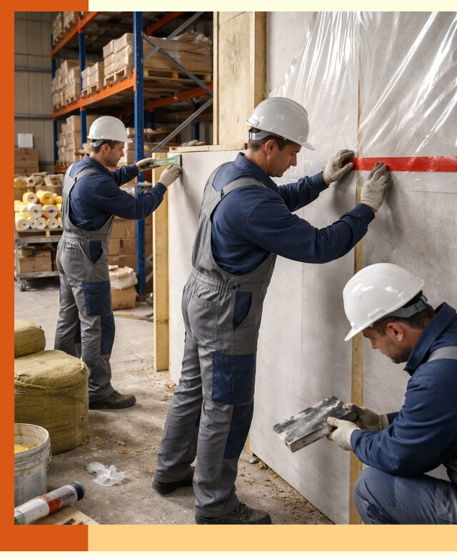 Утепление теплого склада под ключ в Пушкино