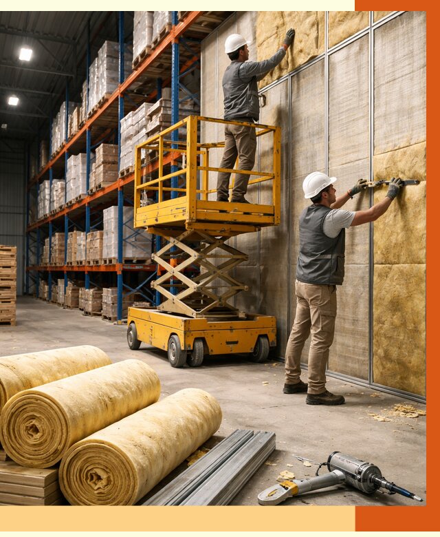 Утепление торгового склада в Пушкино от 3319 руб/м2 — комплексно и под ключ | ТепломастерПшк