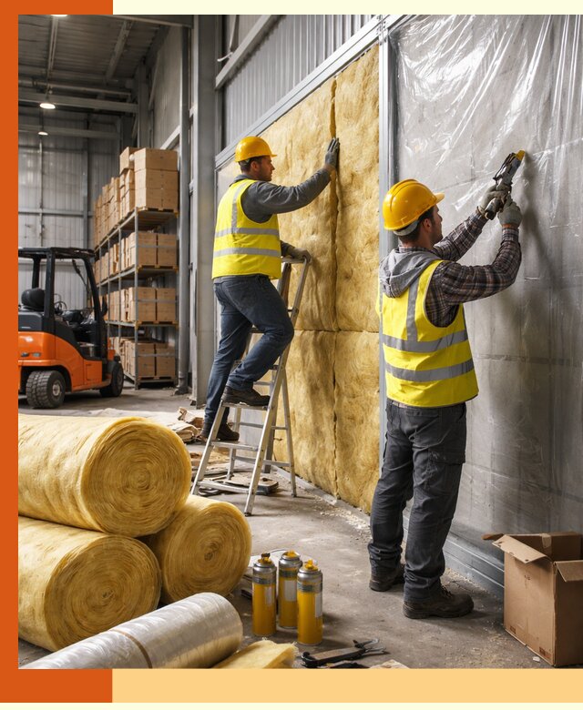 Утепление склада с техникой в Пушкино под ключ