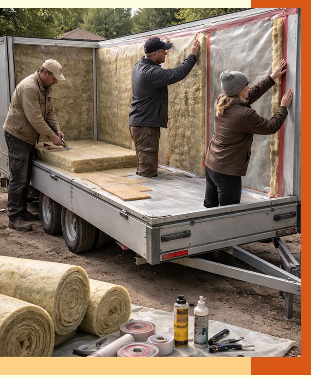 Утепление прицепа в Пушкино под ключ от 12966 руб. — комплекс от ТепломастерПшк