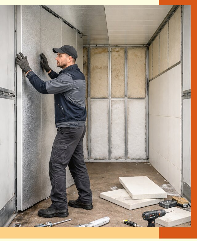 Утепление холодильного кузова в Пушкино от 14004 руб. под ключ | ТепломастерПшк