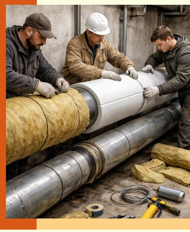 Утепление трубопровода в Пушкино с гарантией энергоэффективности