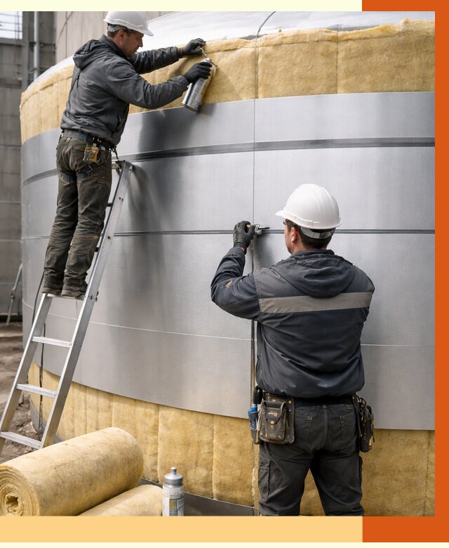 Утепление цистерны в Пушкино пенополиуретаном от 15041 руб. под ключ | ТепломастерПшк