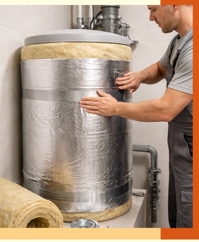 Утепление бойлера в Пушкино от 4668 руб. под ключ | Утепление ППУ | ТепломастерПшк