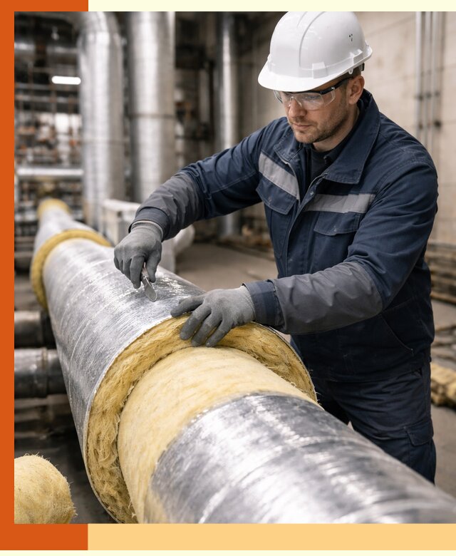 Утепление технологического оборудования и заводских установок в Пушкино