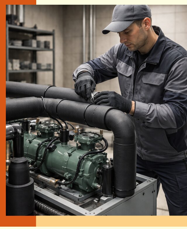 Утепление холодильного агрегата и теплоизоляция в Пушкино