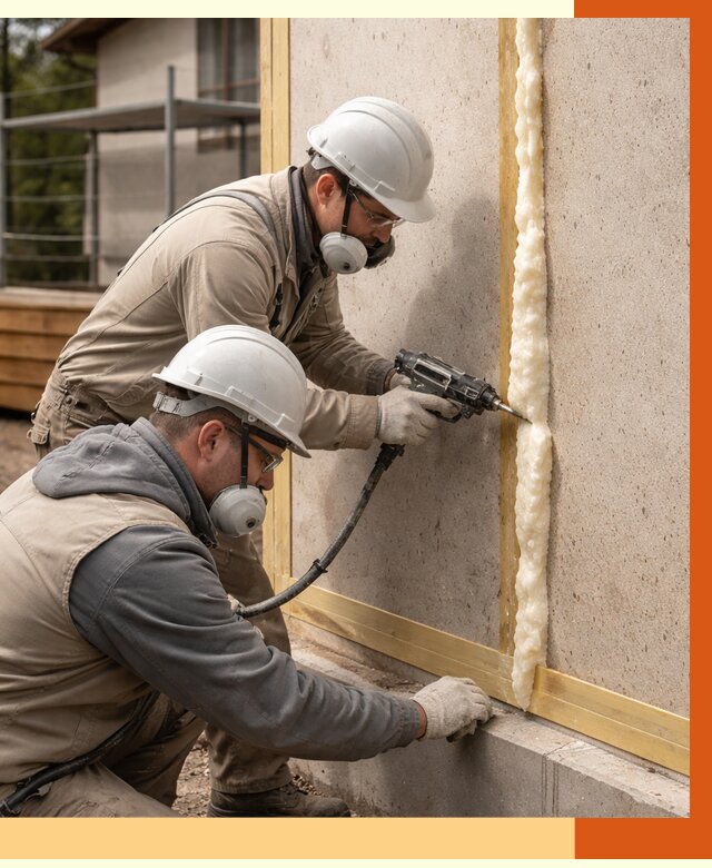 Утепление сип панелей ППУ в Пушкино от 4979 руб. под ключ | ТепломастерПшк