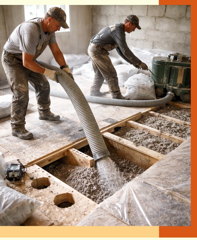 Заполнение пустот перекрытий в Пушкино от 4668 руб. под ключ | ТепломастерПшк