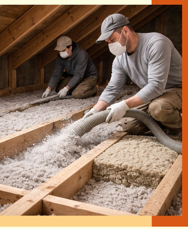 Заполнение полостей чердачного перекрытия в Пушкино от 4668 руб. | ТепломастерПшк