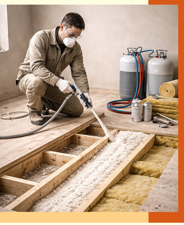 Заполнение полостей межэтажного перекрытия в Пушкино от 4357 руб. | ТепломастерПшк