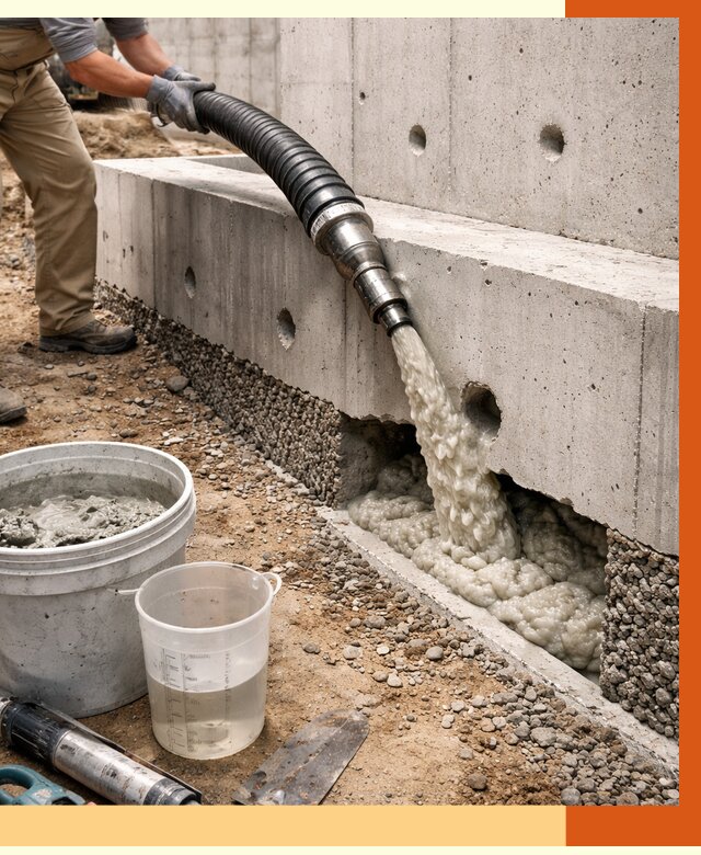 Заполнение полостей фундамента в Пушкино от 7054 руб. под ключ | ТепломастерПшк