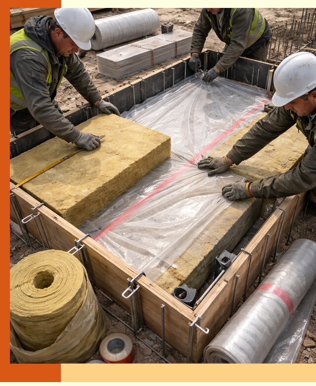 Теплоизоляция опалубки для строительства в Пушкино