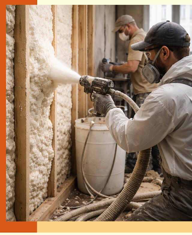 Утепление пеноизолом жилых и коммерческих объектов в Пушкино